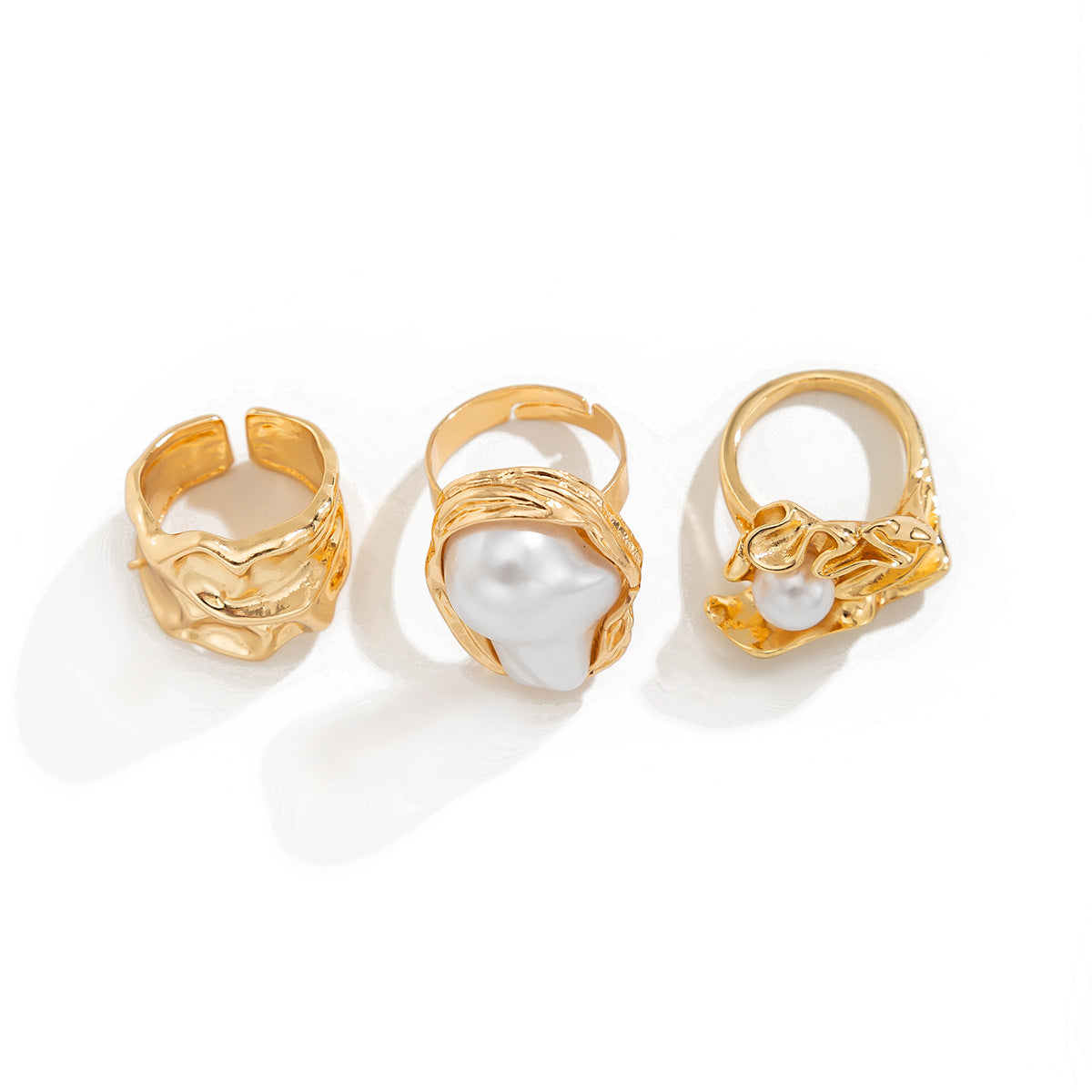 Wholesale Baroque Thread Exaggerated Open Ring